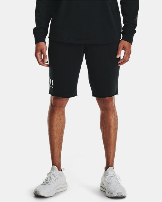 Shorts UA Rival Terry da uomo, Black, pdpMainDesktop image number 0